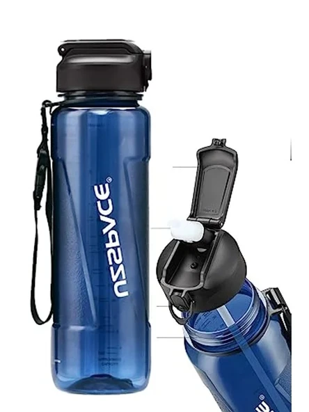 1000ml Tritan Su Matarası - PİPETLİ ve Kullanışlı ürün görseli 1