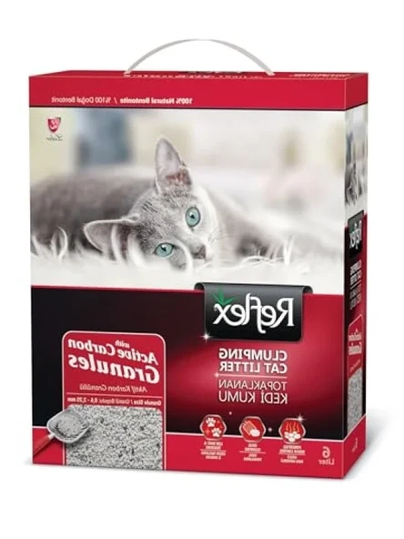 Granül Aktif Karbonlu Topaklanan Kedi Kumu, 6 L ürün görseli 1