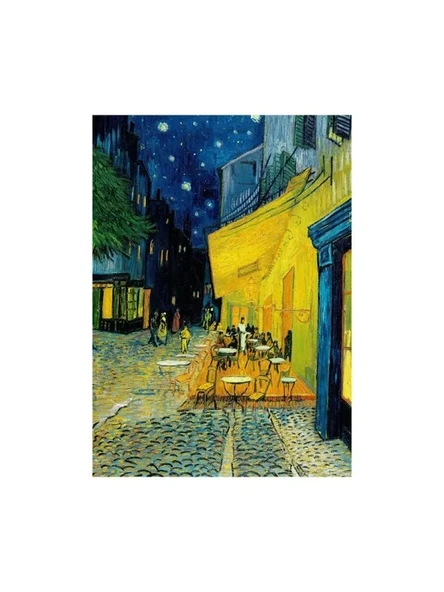 1000 Parça Puzzle - Gece Kafe Manzarası - Resim 2