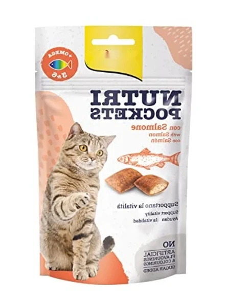 Somon Aromalı Omega 3&6 Takviyeli Kedi Ödülü, 60 Gr ürün görseli 1
