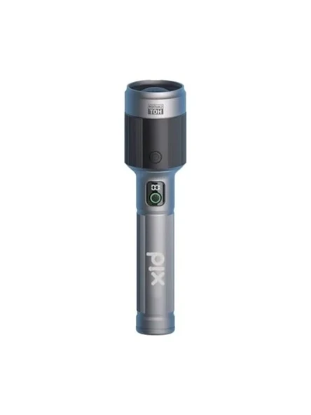 Bix Flashlight BX5102FL 60W LED, Max. 3000 Lümen Parlaklık ve 1000 Metreye Ka Uzun Menzilli, Şarj Edilebilir, LED Güç Göstergeli ve Çok Modlu Acil Durum Kamp Elektrik Kesintileri Outdoor için Kompa [ ürün görseli 1
