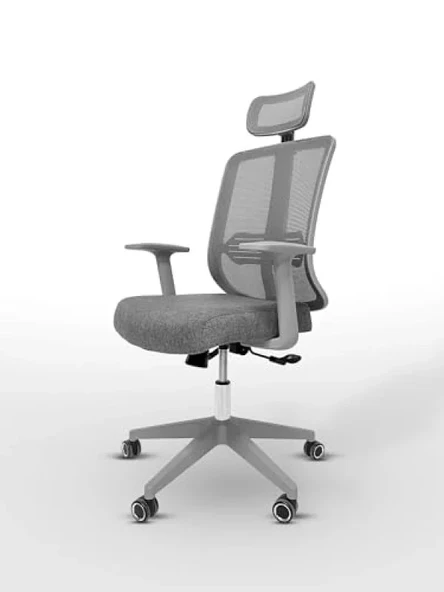 Ergonomik Tasarımlı Yönetici Ofis Koltuğu - Comfort Mood Gray ürün görseli 1