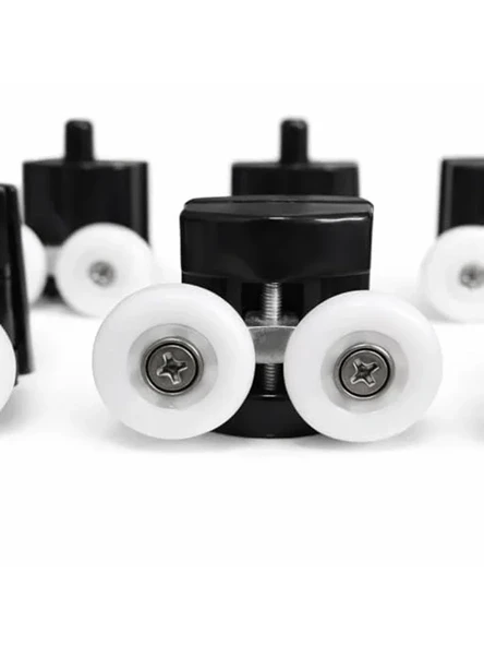 8'li Takım Krom Duşakabin Tekerleği, 24 mm Çap ile Dayanıklı Yedek Parça ürün görseli 1
