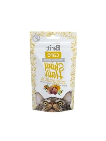 Tahılsız, Parlak Tüyler ve Sağlıklı Cilt İçin Kedi Ödülü, 50 g ürün görseli 1