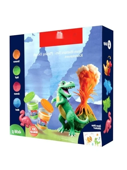 Yapışmaz Dino Oyun Hamuru Seti ürün görseli 1