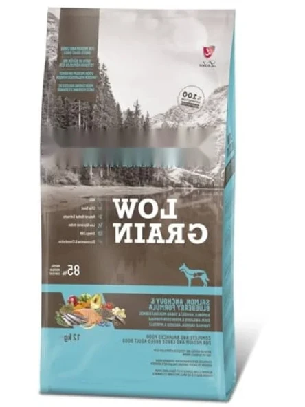 Az Tahıllı Somon ve Hamsili Orta-Büyük Irk Yetişkin Köpek Maması 12 KG ürün görseli 1