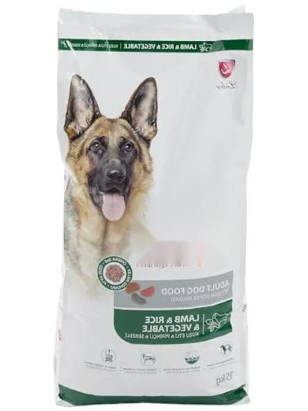 Kuzu Etli Pirinçli ve Sebzeli Yetişkin Köpek Maması, 15 Kg ürün görseli 1