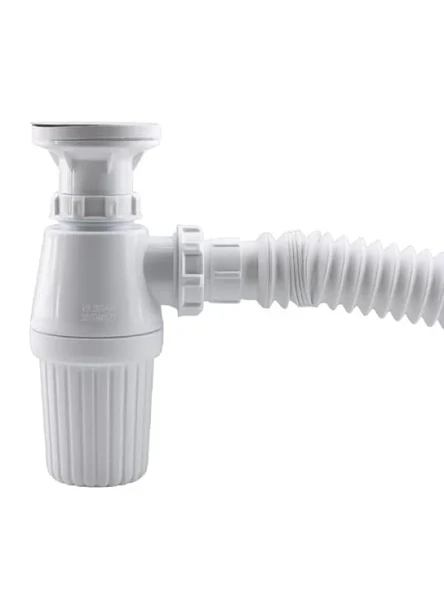 Sifon Körüklü Temizlenebilir Mutfak ve Banyo Lavabo Gider Borusu, 38 cm Plastik ürün görseli 1