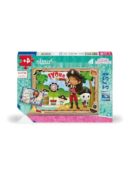 Gabby's Dollhouse Temalı 2x24 Parça Çocuk Puzzle ürün görseli 1
