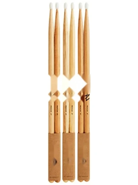 7A Hickory Davul Çubukları - Oval Naylon Uç ürün görseli 1