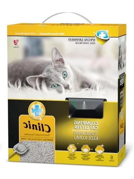 6 Litre Kapasiteli Klinik Kedi Kumu ürün görseli 1