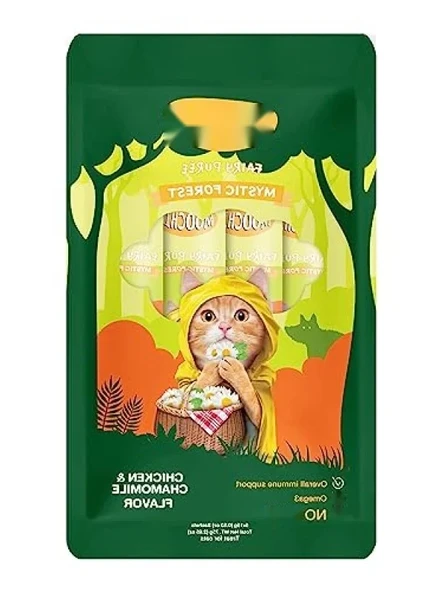 Tavuk ve Papatya Aromalı Sıvı Kedi Ödülü 5x15 gr ürün görseli 1