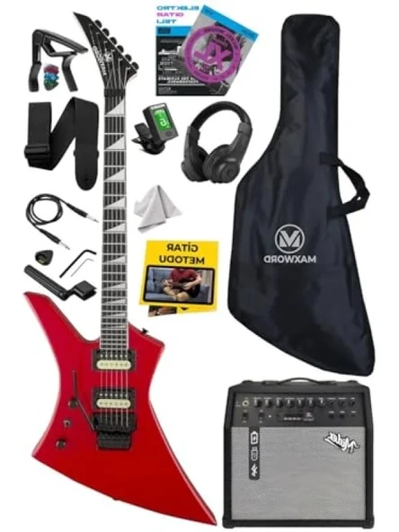 Profesyonel Kelly Kasa Floyde Rose 2x Zebra HH 50W Amfili Elektro Gitar ürün görseli 1