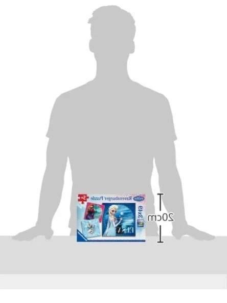 Disney Frozen Temalı Puzzle - 3x49 Parça - Resim 3