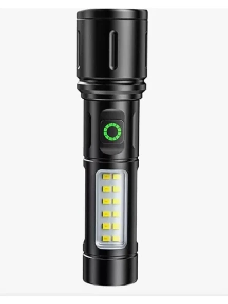 USB Şarjlı Yüksek Güç Spot LED El Feneri, Zumlanabilir ürün görseli 1