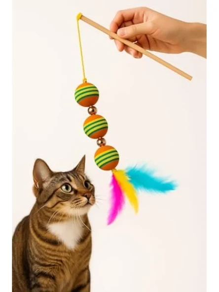Üç Toplu Kedi Oyun Oltası - Resim 2