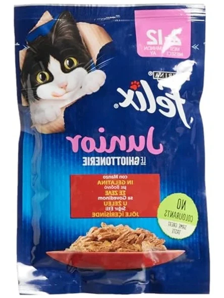 Yavru Sığır Etli Kedi Yaş Mama, 26 x 85 gr ürün görseli 1
