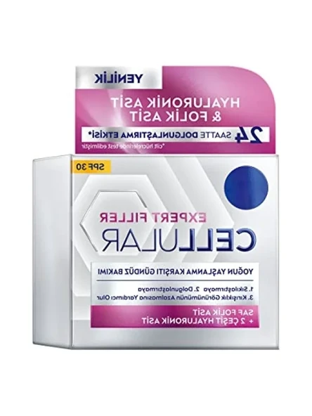Yoğun Yaşlanma Karşıtı Gündüz Bakım Yüz Kremi 50 ml, Hyaluronik Asit ve Folik Asit, SPF30 ürün görseli 1