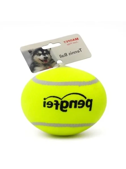 Dayanıklı Kauçuk Tenis Topu - Büyük Boy - Diş Dostu Yüzey ürün görseli 1