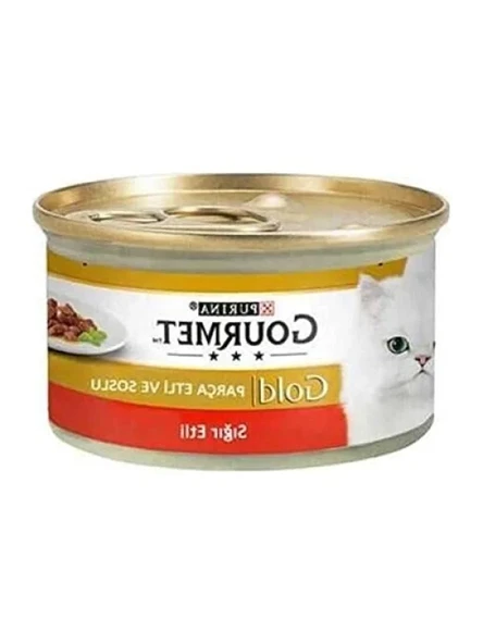 Parça Etli Sığır Etli Yaş Kedi Maması 85 g ürün görseli 1