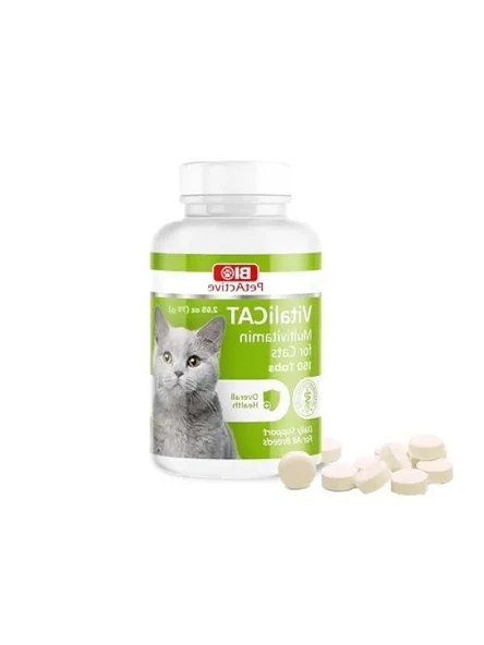 Multivitamin Tablet, Kediler için 150 Tablet ürün görseli 1