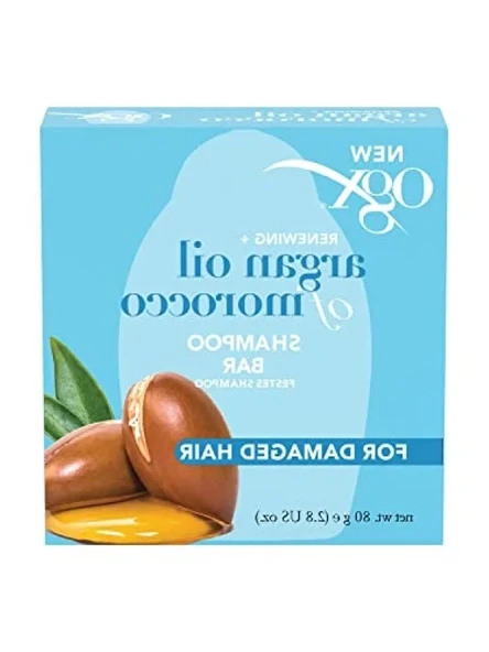Argan Yağı ve İpek Proteinleri ile Güçlendirilmiş Katı Şampuan (80 gr) ürün görseli 1