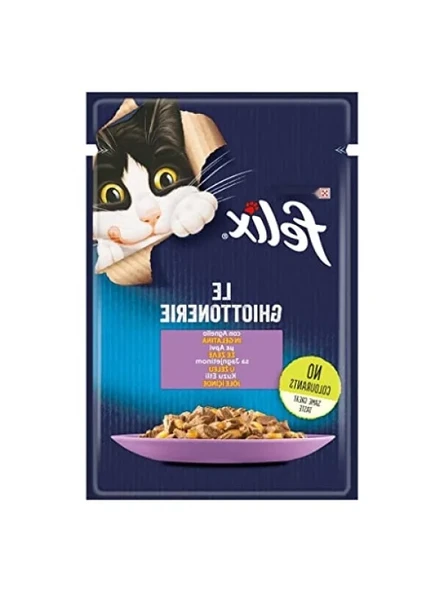 Kuzu Etli Kedi Yaş Mama - 26 x 80 gr ürün görseli 1