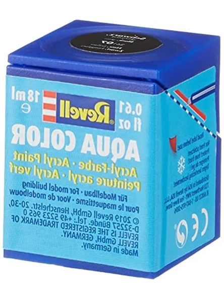 Su Bazlı Siyah Parlak Akrilik Maket Boyası, 18 Ml ürün görseli 1
