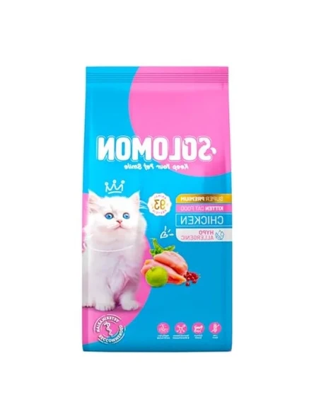 Yavru Kediler için Hipoalerjenik Tavuklu Süper Premium Kedi Maması, 9 Kg ürün görseli 1