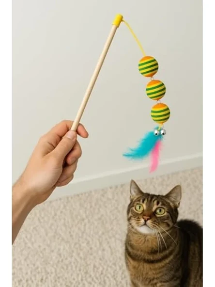 Üç Toplu Kedi Oyun Oltası - Resim 3