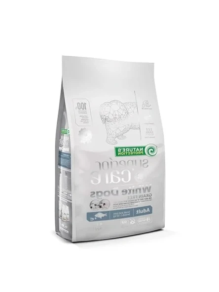 Beyaz Tüylü Küçük Irk Köpekler İçin Tahılsız Alabalıklı Mama, 1.5 Kg ürün görseli 1