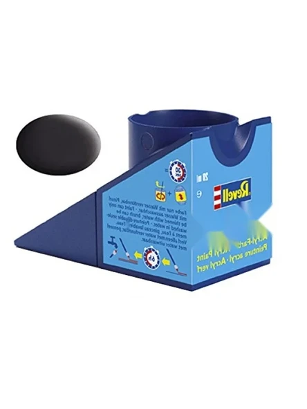 Su Bazlı Maket Boyası - Katran Siyahı Mat 18 Ml ürün görseli 1