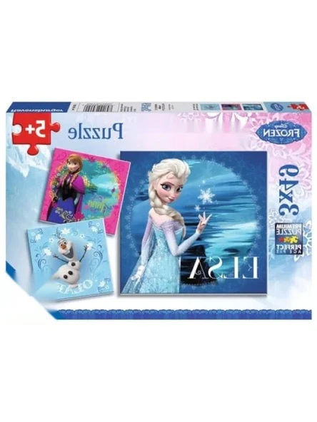 Disney Frozen Temalı Puzzle - 3x49 Parça ürün görseli 1