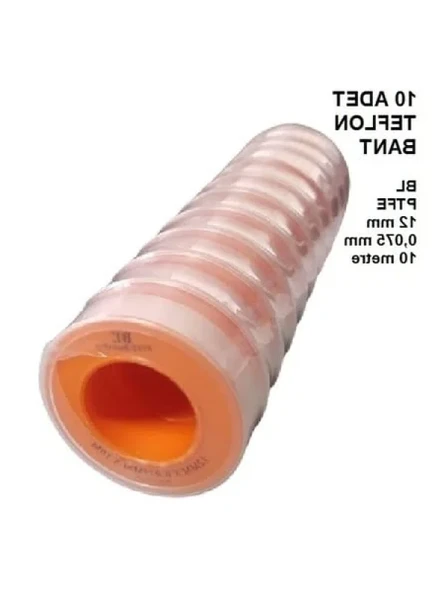 12mm x 10m Teflon Bant, 10 Adet Paket - Resim 2