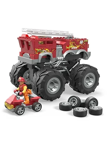 5-Alarm Monster Truck İtfaiye Araç Seti (284 Parça) ürün görseli 1
