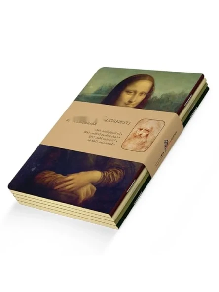 Çizgisiz Defter Seti - 4'lü, Esnek Kapak, 192 Sayfa, Oval Kenar, Sarı Krem ürün görseli 1