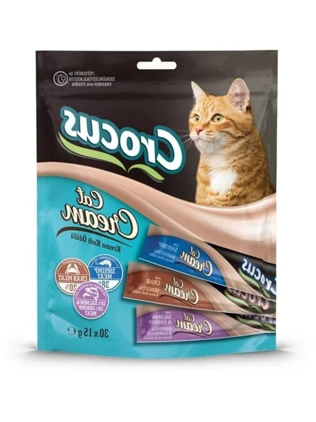 Karidesli & Yengeçli & Somonlu Kedi Ödül Maması - 30 x 15 Gr ürün görseli 1