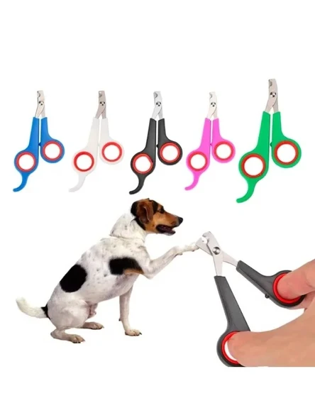 Paslanmaz Çelik Kedi Köpek Tırnak Makası Renkli 12 cm ürün görseli 1
