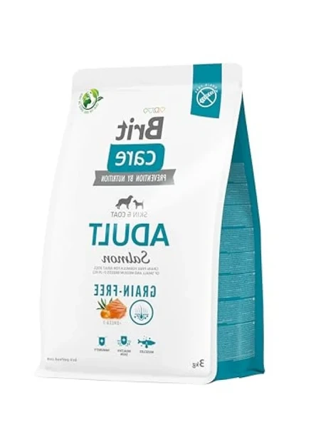 Tahılsız Somon Balıklı Kuru Mama, Deri ve Tüy Hassasiyeti Olan Yetişkin Köpekler İçin 3 kg ürün görseli 1