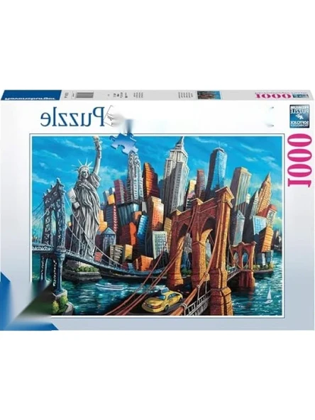 1000 Parça New York Temalı Puzzle - Eğlenceli Zihin Geliştirici ürün görseli 1