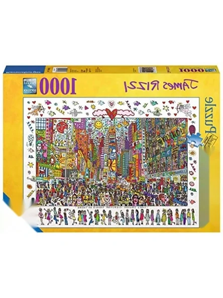 1000 Parça James Rizzi - Times Square Temalı Yetişkin Puzzle ürün görseli 1