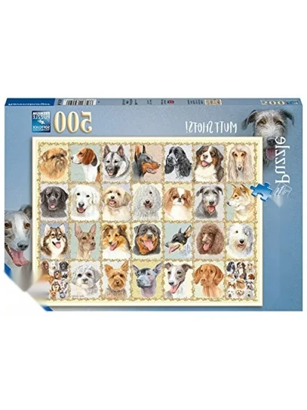 500 Parça Eğlenceli Köpek Portreleri Puzzle ürün görseli 1
