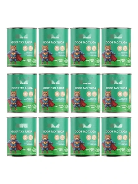 415 gr Kuzu Etli Konserve Yaş Mama (12 Adet) ürün görseli 1