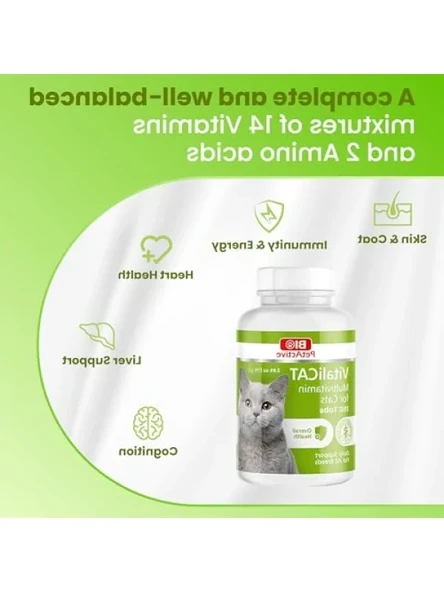 Multivitamin Tablet, Kediler için 150 Tablet - Resim 3