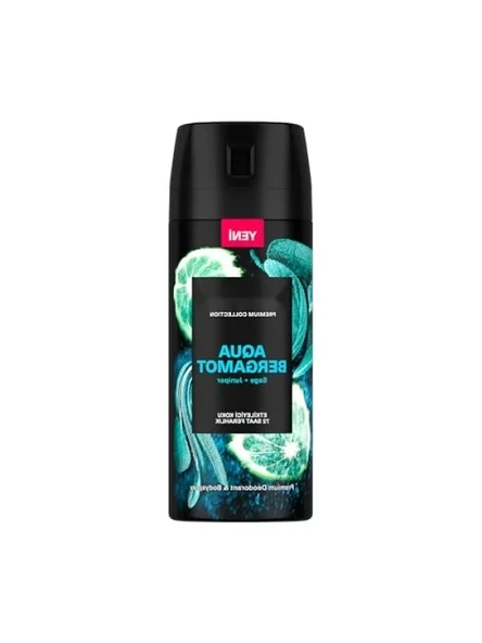 Premium Erkek Deodorant Sprey Aqua Bergamot 150 ml ürün görseli 1
