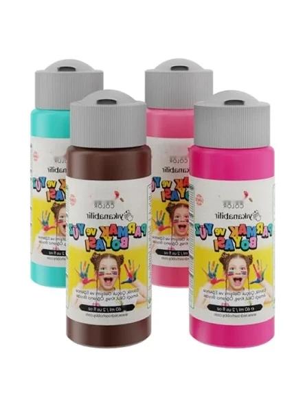 4'lü Tamamlayıcı Renkler Parmak Boyası Seti (4x60 ml) ürün görseli 1
