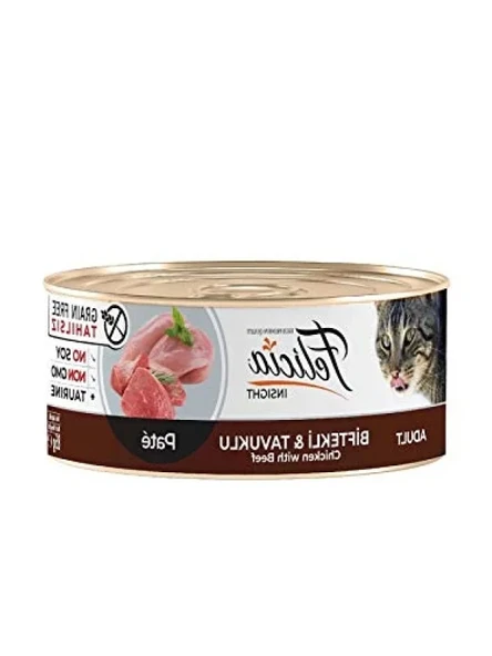 Yaş Kedi Maması, Biftek ve Tavuklu, Tahılsız (85 g) ürün görseli 1