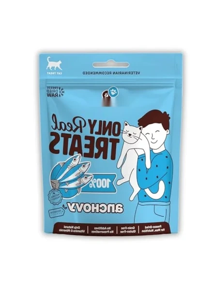 40g Freeze-Dried Çiğ Hamsi Kedi Ödül Maması ürün görseli 1