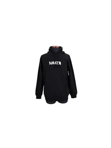 Logo Kapüşonlu Sweatshirt - Siyah, XXL - Resim 3
