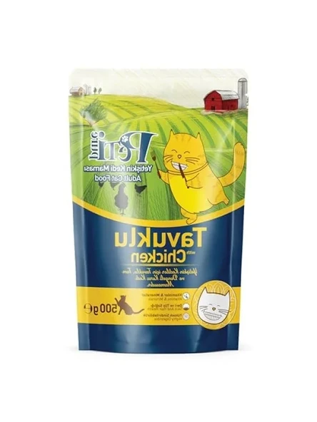 Tavuklu Yetişkin Kedi Maması 500 Gr ürün görseli 1
